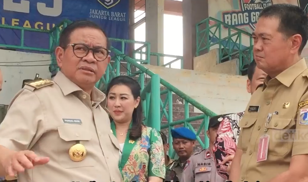 Video Pramono Cek Stadion Cendrawasih Jakbar: Bisa untuk Latihan Persija