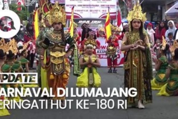 Video: Karnaval Seni Budaya Meriahkan HUT Ke-80 RI di Lumajang