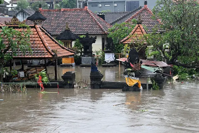 Kawasan hilir DAS Ayung di Denpasar, Badung, dan Gianyar semakin padat oleh aktivitas pariwisata.